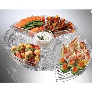 Prodyne Appetizers On Ice Revolving Server